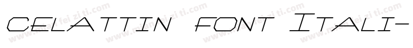 celattin font Itali字体转换